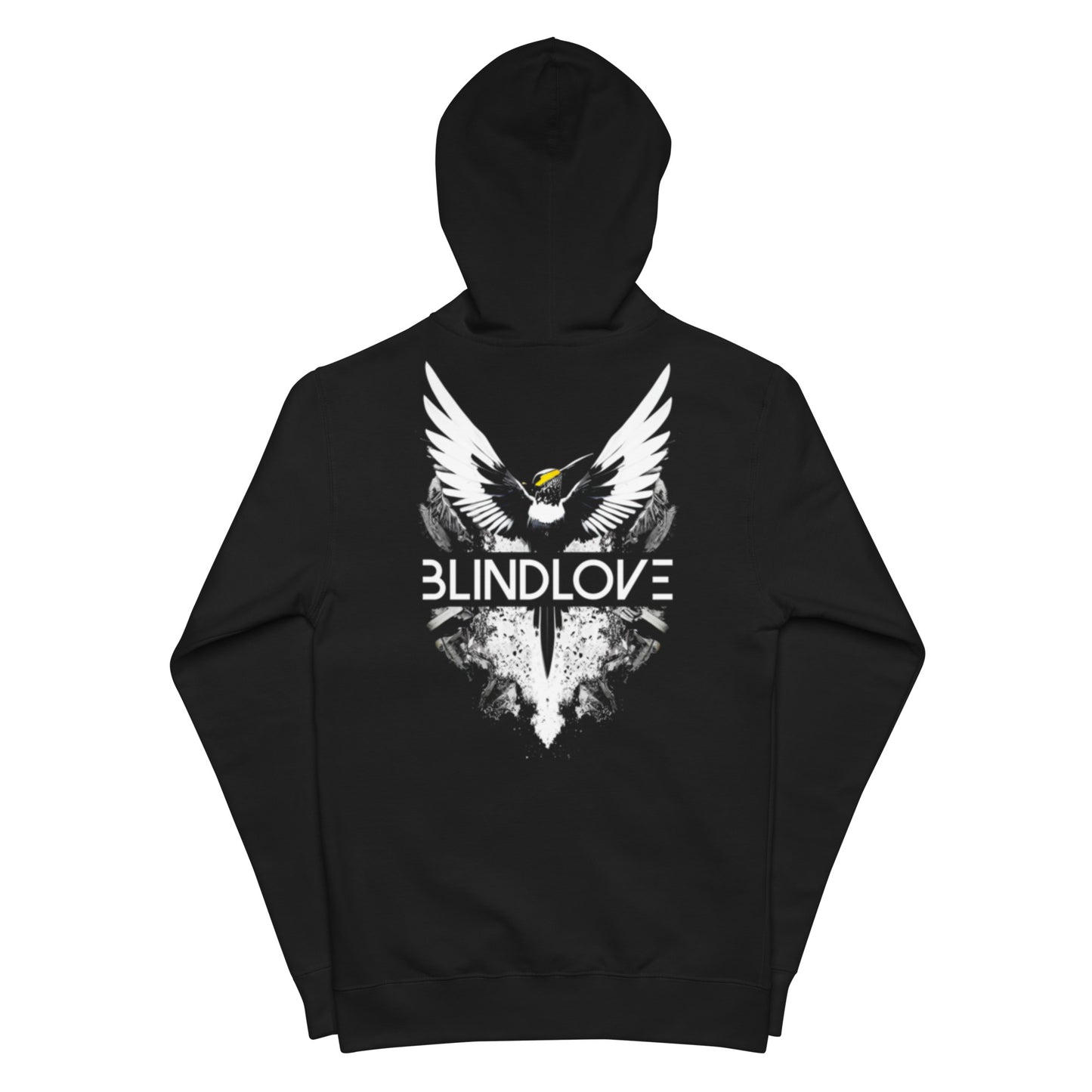 Unisex fleece zip up hoodie